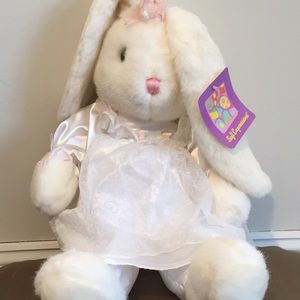 NWT & Vintage Oversized Soft Expressions White Lop Bunny